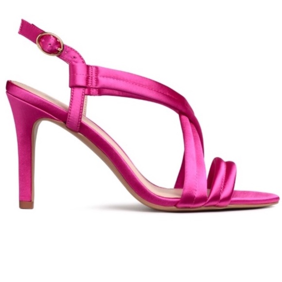 H&M bring pink satin sandals - Picture 7 of 8